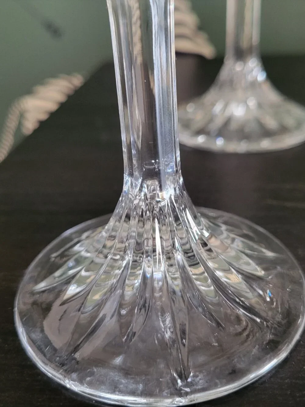 Vintage BOHEMIA Crystal Glasses Goblets 